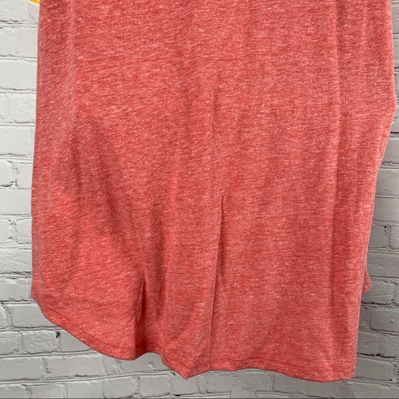 SOFT Red Classic T Blue ringer neck long cut comfy - Picture 6 of 8